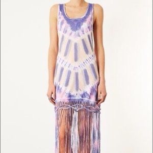 Topshop Maxi Fringe dress